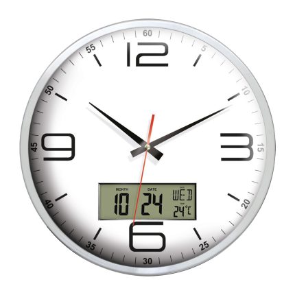 EUROPA917 ALÜMİNYUM METAL DUVAR SAATİ (350 MM)